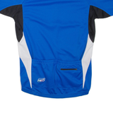 BT BIKE Cycling Mens T-Shirt Blue 1/4 Zip M
