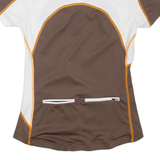 SCOTT Cycling Mens T-Shirt Brown 1/4 Zip S