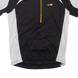 K-TEC BIKE Cycling Mens T-Shirt Black 1/2 Zip L