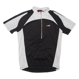 K-TEC BIKE Cycling Mens T-Shirt Black 1/2 Zip L