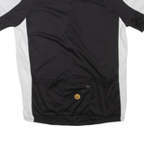 K-TEC BIKE Cycling Mens T-Shirt Black 1/2 Zip L