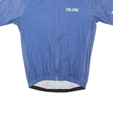 Cycling Mens T-Shirt Blue High Neck XL