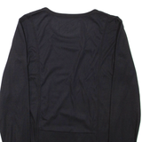 SNOW TECH Mens T-Shirt Black Long Sleeve Crew Neck M