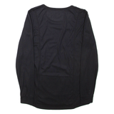 SNOW TECH Mens T-Shirt Black Long Sleeve Crew Neck M