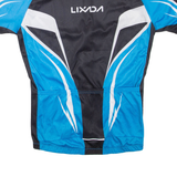 LIXADA Cycling Mens T-Shirt Blue High Neck L
