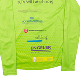 ANDEER Mens T-Shirt Green Long Sleeve 1/4 Zip XS