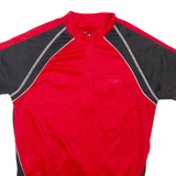 CRIVIT SPORTS Cycling Mens T-Shirt Red 1/4 Zip L