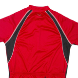 CRIVIT SPORTS Cycling Mens T-Shirt Red 1/4 Zip L
