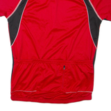 CRIVIT SPORTS Cycling Mens T-Shirt Red 1/4 Zip L