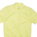 ODLO Cycling Mens T-Shirt Yellow High Neck M