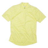 ODLO Cycling Mens T-Shirt Yellow High Neck M