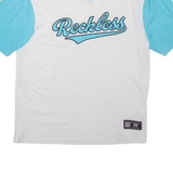 FSBN Mens T-Shirt White USA V-Neck M