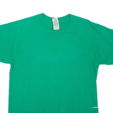 GILDAN Mens T-Shirt Green Crew Neck L