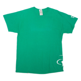 GILDAN Mens T-Shirt Green Crew Neck L