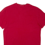 LACOSTE Mens T-Shirt Red Crew Neck S
