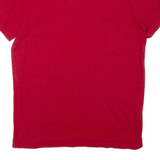LACOSTE Mens T-Shirt Red Crew Neck S