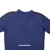 MAX DRIVE Cycling Mens T-Shirt Blue 1/4 Zip L