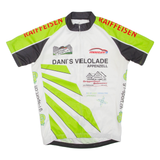 Mens T-Shirt White High Neck L