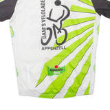 Mens T-Shirt White High Neck L