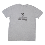 GILDAN Mens T-Shirt Grey Crew Neck XL