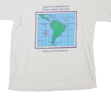 EXPERIENCE South American Explorer Cruise Mens T-Shirt Grey Crew Neck M