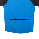 PROTECTIVE Cycling Mens T-Shirt Blue 1/4 Zip XL