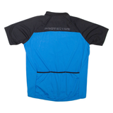 PROTECTIVE Cycling Mens T-Shirt Blue 1/4 Zip XL