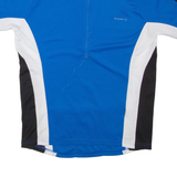 STOKE Cycling Mens T-Shirt Blue 1/4 Zip L