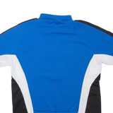 STOKE Cycling Mens T-Shirt Blue 1/4 Zip L