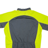 Cycling Mens T-Shirt Green 1/2 Zip XL
