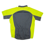 Cycling Mens T-Shirt Green 1/2 Zip XL