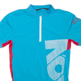 ION Cycling Mens T-Shirt Blue 1/4 Zip S