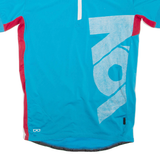 ION Cycling Mens T-Shirt Blue 1/4 Zip S
