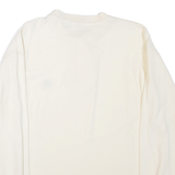 NAUTICA Mens T-Shirt Beige Long Sleeve Button Neck L