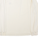 NAUTICA Mens T-Shirt Beige Long Sleeve Button Neck L