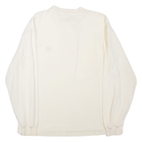 NAUTICA Mens T-Shirt Beige Long Sleeve Button Neck L