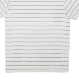 LEVI'S Striped Mens T-Shirt White Crew Neck XS