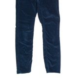 CALVIN KLEIN JEANS Womens Corduroy Trousers Blue Slim Skinny W32 L28