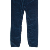 CALVIN KLEIN JEANS Womens Corduroy Trousers Blue Slim Skinny W32 L28
