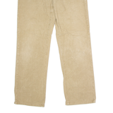 TOMMY HILFIGER Mens Corduroy Trousers Beige Regular Straight W33 L32
