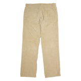TOMMY HILFIGER Mens Corduroy Trousers Beige Regular Straight W33 L32