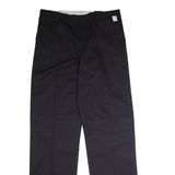 DICKIES Workwear Mens Trousers Black Regular Straight W38 L39