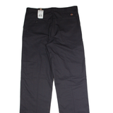 DICKIES Workwear Mens Trousers Black Regular Straight W38 L39
