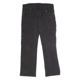 DICKIES Workwear Mens Canvas Trousers Black Regular Straight W34 L30