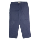 CARHARTT Dungaree Fit Carpenter Workwear Mens Canvas Trousers Blue Straight W38 L30
