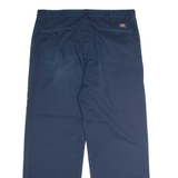 DICKIES Workwear Mens Trousers Blue Regular Straight W36 L30