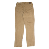 LEE Mens Twill Trousers Brown Regular Straight W34 L34