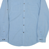 CALVIN KLEIN Mens Plain Shirt Blue Long Sleeve M