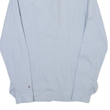 TOMMY HILFIGER Womens Plain Shirt Blue Long Sleeve S