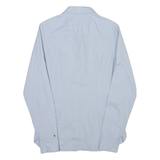 TOMMY HILFIGER Womens Plain Shirt Blue Long Sleeve S